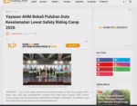 Yayasan AHM Bekali Puluhan Duta Keselamatan Lewat Safety Riding Camp 2026