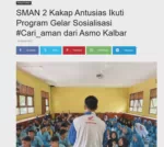 SMAN 2 Kakap Antusias Ikuti Program Gelar Sosialisasi #Cari_aman dari Asmo Kalbar