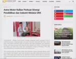 Astra Motor Kalbar Perkuat Sinergi Pendidikan dan Industri Melalui UKK