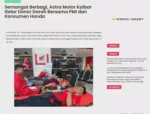Semangat Berbagi, Astra Motor Kalbar Gelar Donor Darah Bersama PMI dan Konsumen Honda