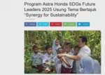 Program Astra Honda SDGs Future Leaders 2025 Usung Tema Bertajuk “Synergy for Sustainability”