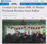 Gerakan Cari Aman SMK Al-Madani Pontianak Bersama Asmo Kalbar