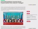 KLHN 2025 Hadirkan Layanan Penuh Empati, Berikut Para Juara di 7 Kategori