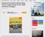 MotorkuX Permudah Pembelian Motor Honda, Lengkap dengan Promo JEDER November di Sanggau