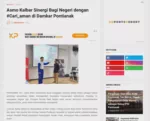 Asmo Kalbar Sinergi Bagi Negeri dengan #Cari_aman di Damkar Pontianak