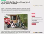 Honda CARE: Dari Ban Bocor Hingga Rantai Putus, Semua Ditangani
