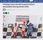 Pebalap Astra Honda Kuasai Podium Mandalika Racing Series 2025