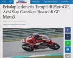 Pebalap Indonesia Tampil di MotoGP, Arbi Siap Gantikan Buasri di GP Moto3