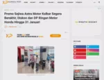 Promo Sejiwa Astra Motor Kalbar Segera Berakhir, Diskon dan DP Ringan Motor Honda Hingga 31 Januari