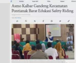 Asmo Kalbar Gandeng Kecamatan Pontianak Barat Edukasi Safety Riding
