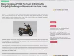 New Honda ADV160 Perkuat Citra Skutik Penjelajah dengan Desain Adventure Look