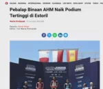 Pebalap Binaan AHM Naik Podium Tertinggi di Estoril