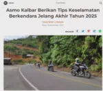 Asmo Kalbar Berikan Tips Keselamatan Berkendara Jelang Akhir Tahun 2025