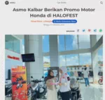 Asmo Kalbar Berikan Promo Motor Honda di HALOFEST