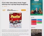 Promo Akhir Tahun Motor Honda Tinggal Beberapa Hari Lagi Bagi Warga Bengkayang