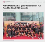 Astra Motor Kalbar gelar Terbirit Birit Fun Run 5K, diikuti 420 peserta
