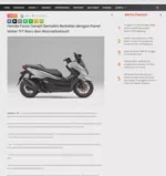 Honda Forza Tampil Semakin Berkelas dengan Panel Meter TFT Baru dan WarnaEksklusif