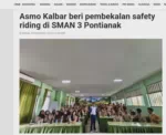Asmo Kalbar beri pembekalan safety riding di SMAN 3 Pontianak