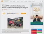 Honda CARE Astra Motor Kalbar, Solusi Darurat dan Servis Motor Tanpa ke Bengkel