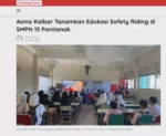 Asmo Kalbar Tanamkan Edukasi Safety Riding di SMPN 13 Pontianak