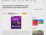Hitung Hari! Promo JUTAWAN Asmo Kalbar Segera Berakhir, Jangan Sampai Terlewat