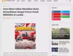 Astra Motor Kalbar Meriahkan Bulan Kemerdekaan dengan Promo Honda MERDEKA di Landak