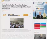 Astra Motor Kalbar Tanamkan Budaya #Cari_Aman di Kalangan Pelajar SMA Negeri 6 Pontianak