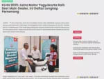 KLHN 2025: Astra Motor Yogyakarta Raih Best Main Dealer, Ini Daftar Lengkap Pemenang