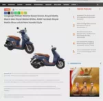 Lengkapi Pilihan Warna Royal Green, Royal Matte Black dan Royal Matte White, AHM Tambah Royal Matte Blue untuk New Honda Stylo