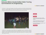 Ratusan Bikers Honda Kalbar Gelar Touring Kemerdekaan ke Singkawang