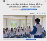 Asmo Kalbar Edukasi Safety Riding untuk Siswa SMKN 1 Pontianak