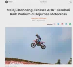 Melaju Kencang, Crosser AHRT Kembali Raih Podium di Kejurnas Motocross