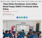 Tekan Risiko Kecelakaan, Asmo Kalbar Bekali Pelajar SMKN 9 Pontianak Safety Riding