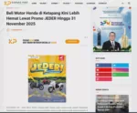 Beli Motor Honda di Ketapang Kini Lebih Hemat Lewat Promo JEDER Hingga 31 November 2025
