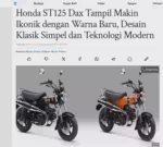 Honda ST125 Dax Tampil Makin Ikonik dengan Warna Baru, Desain Klasik Simpel dan Teknologi Modern