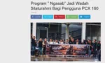 Program ” Ngasab” Jadi Wadah Silaturahmi Bagi Pengguna PCX 160