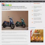 Sensasi Kemewahan Bersama New Honda Stylo Warna Royal Matte Blue untuk Sang Skutik Premium Fashionable 160cc