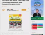 Awal Tahun Lebih Ringan, Asmo Kalbar Gelar Promo Sejiwa Motor Honda Untuk Masyarakat Kabupaten Landak