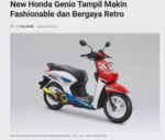 New Honda Genio Tampil Makin Fashionable dan Bergaya Retro