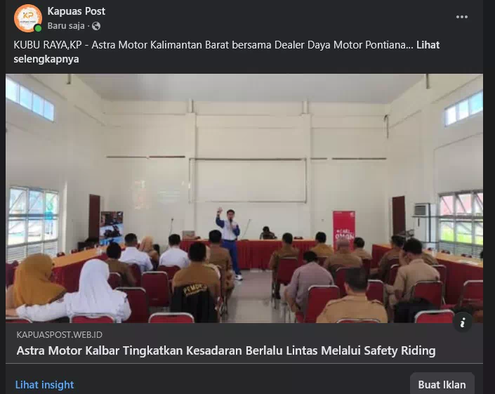 KUBU RAYA,KP - Astra Motor Kalimantan Barat bersama Dealer Daya Motor Pontianak