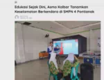 Edukasi Sejak Dini, Asmo Kalbar Tanamkan Keselamatan Berkendara di SMPN 4 Pontianak