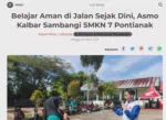 Belajar Aman di Jalan Sejak Dini, Asmo Kalbar Sambangi SMKN 7 Pontianak