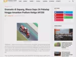 Dramatis di Sepang, Rheza Sapu 26 Pebalap hingga Amankan Podium Ketiga AP250