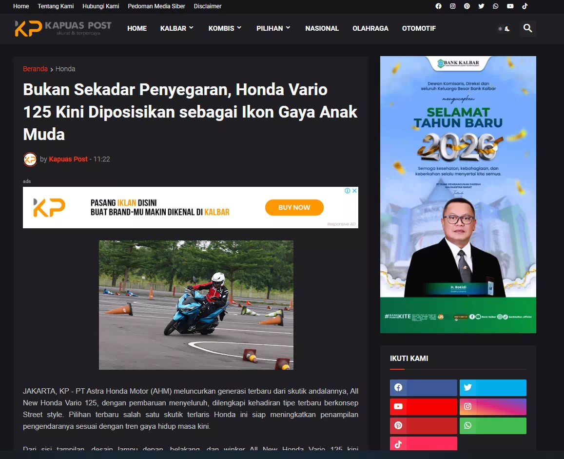 Bukan Sekadar Penyegaran, Honda Vario 125 Kini Diposisikan sebagai Ikon Gaya Anak Muda