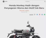 Honda Monkey Hadir dengan Penyegaran Warna dan Motif Jok Baru