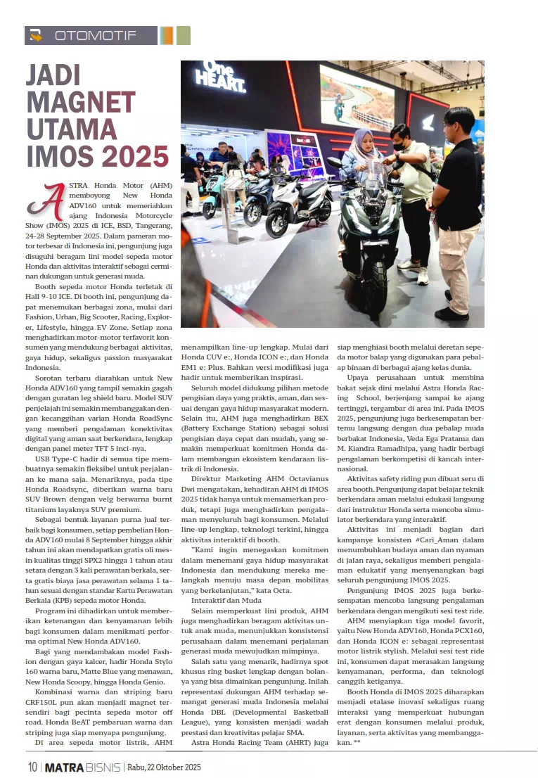 JADI MAGNET UTAMA IMOS 2025