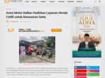 Astra Motor Kalbar Hadirkan Layanan Honda CARE untuk Konsumen Setia