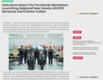 Gaia Bumi Raya City Pontianak Meriahkan Launching Regional New Honda ADV160 Bersama Astra Motor Kalbar