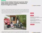 Astra Motor Kalbar Perkuat Layanan After Sales lewat Honda Customer Assistance Road Emergency (CARE)