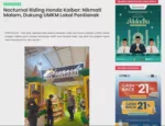 Nocturnal Riding Honda Kalbar: Nikmati Malam, Dukung UMKM Lokal Pontianak